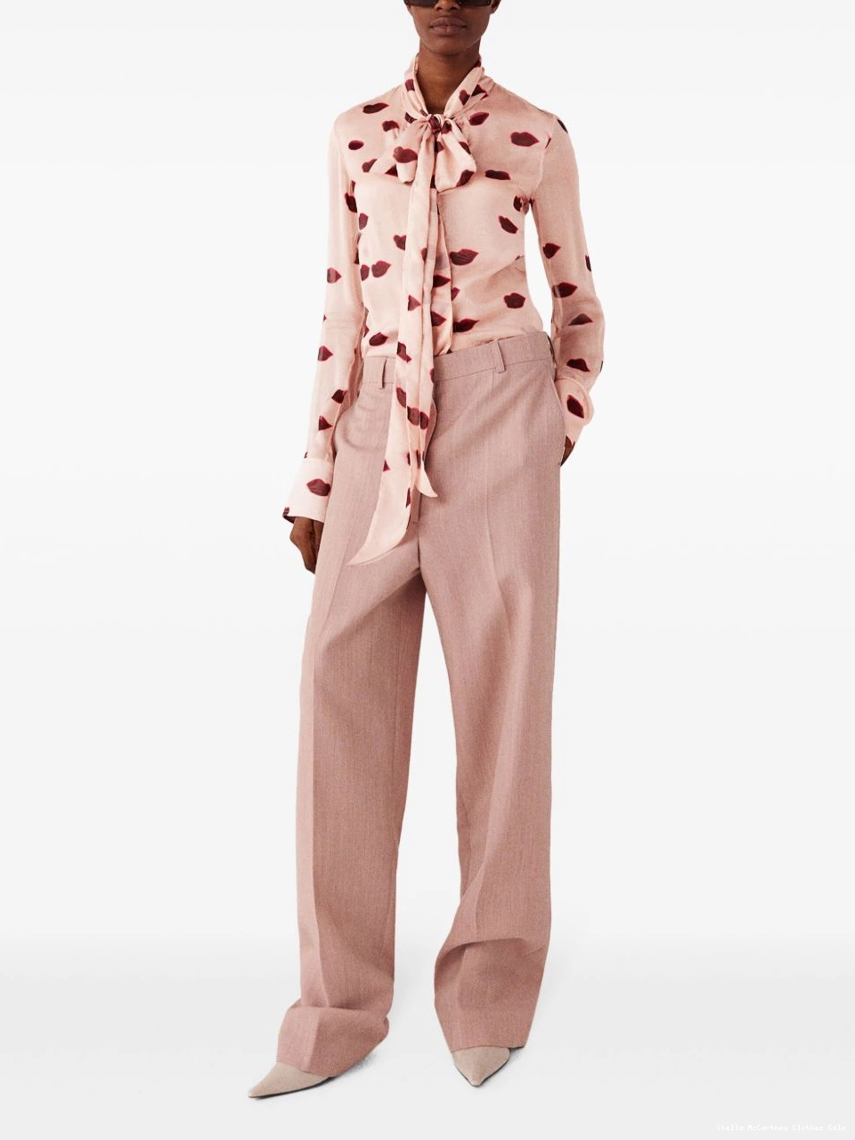 Affordable silk blouse McCartney Stella Women lips-print 0726